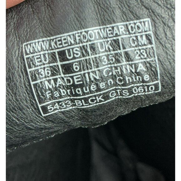 Keen Kaci Knee High Zip Waterproof Nubuck Leather Boots Womens 6 Black - Picture 10 of 11